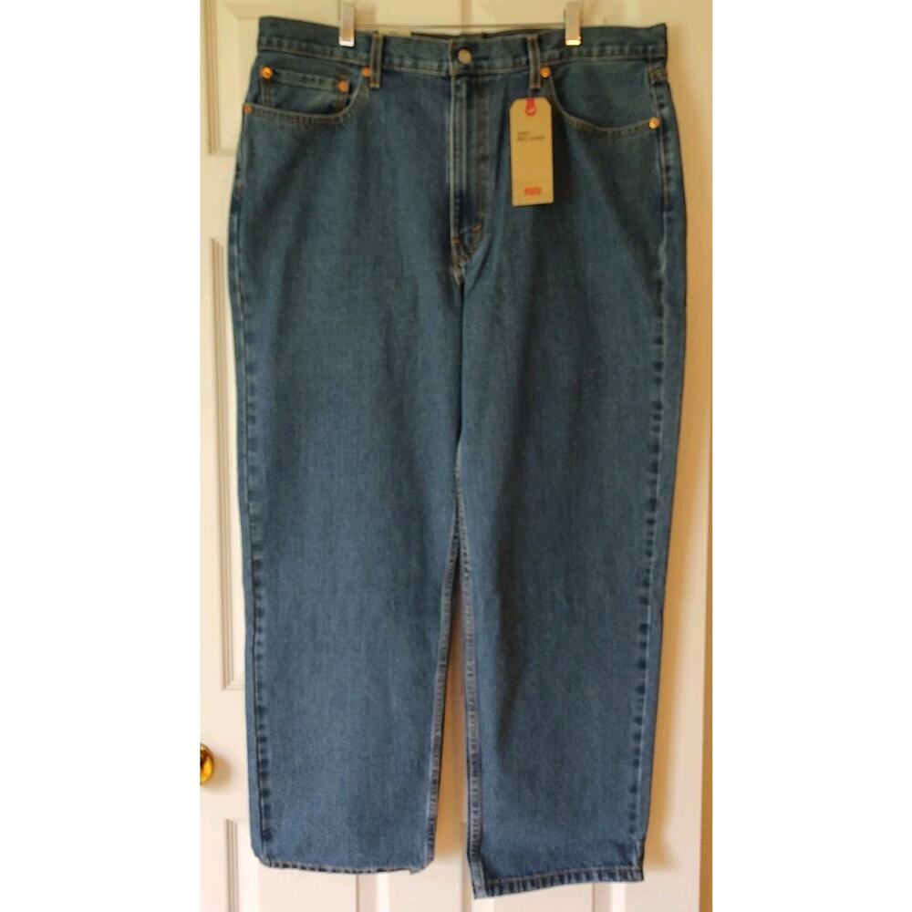 Men's Levis 550 Relaxed Fit Tapered Leg Blue Jeans - 40x30 NWT